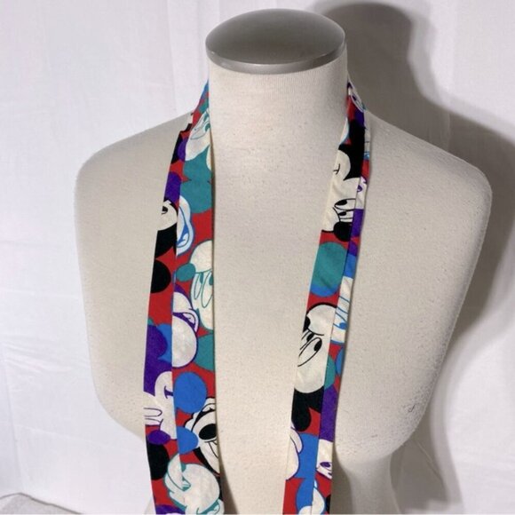 Vintage Disney Mickey Mouse Head Print Tie - Picture 3 of 8